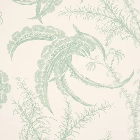 Ocean Toile_ EUCALYPTUS ON LINEN