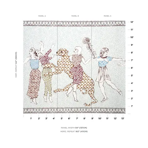 THE GOLDEN AGE PANEL SET_ CYAN MULTI