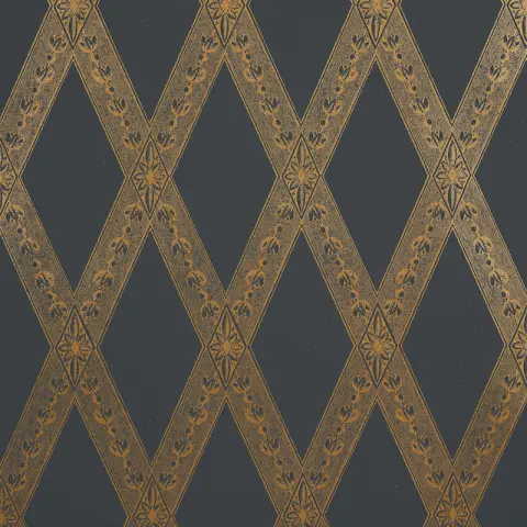 LES LOSANGES TOILE_ GOLD ON BLACK