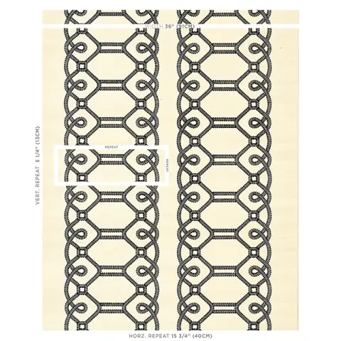ZIZ EMBROIDERED SISAL_ BLACK