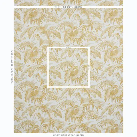 TOILE TROPIQUE_ GOLD
