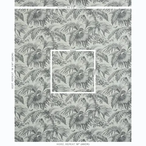 TOILE TROPIQUE_ BLACK