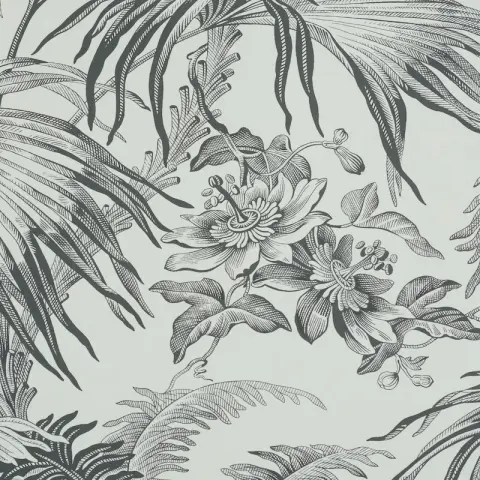 TOILE TROPIQUE_ BLACK