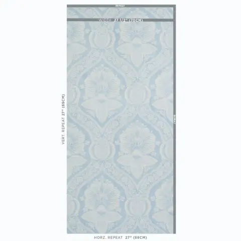 VILLANDRY DAMASK PRINT_ BLUE