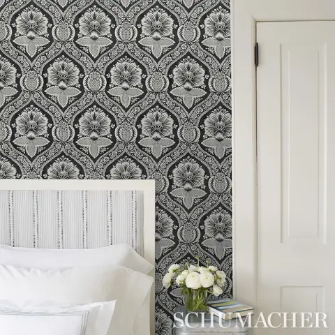 VILLANDRY DAMASK PRINT_ BLUE