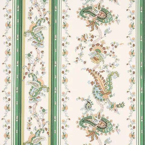 ELENA PAISLEY STRIPE_ GREEN