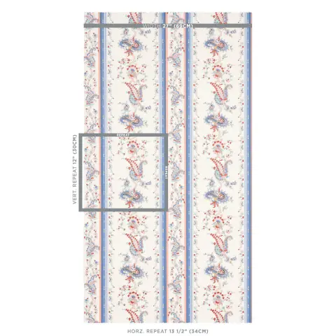 ELENA PAISLEY STRIPE_ BLUE