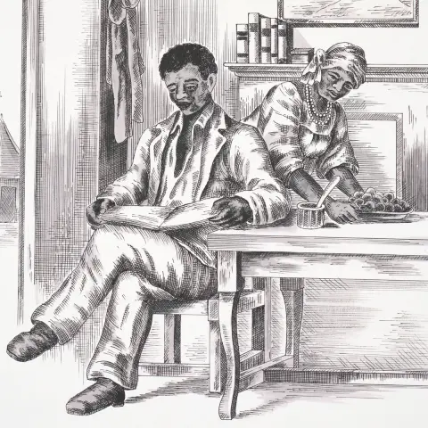 TOUSSAINT TOILE_ BLACK ON IVORY