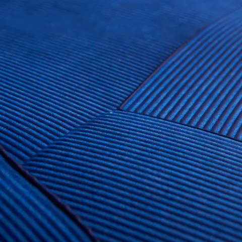 Hand Combed Plaster_ YVES BLUE