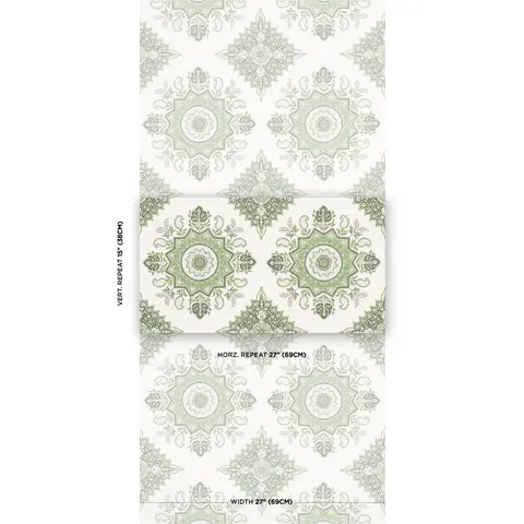 MONTECITO MEDALLION_ LEAF GREEN