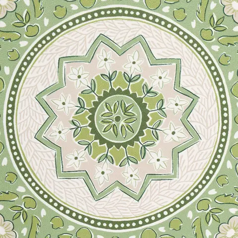 MONTECITO MEDALLION_ LEAF GREEN