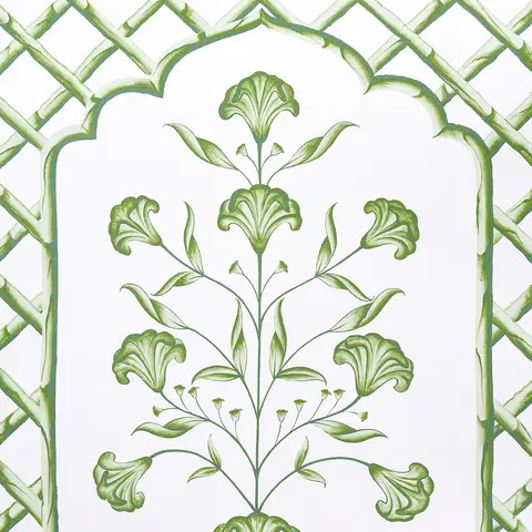 BAMBOO TRELLIS PANEL A_ GREEN