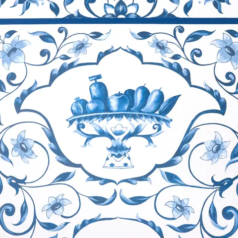 MUGHAL GARDEN PANEL B_ BLUE