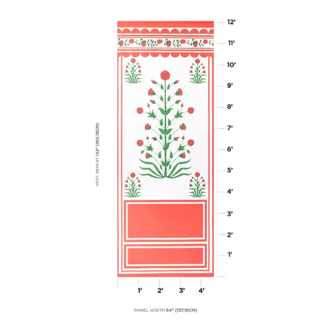 ROYAL POPPY PANEL A_ RED