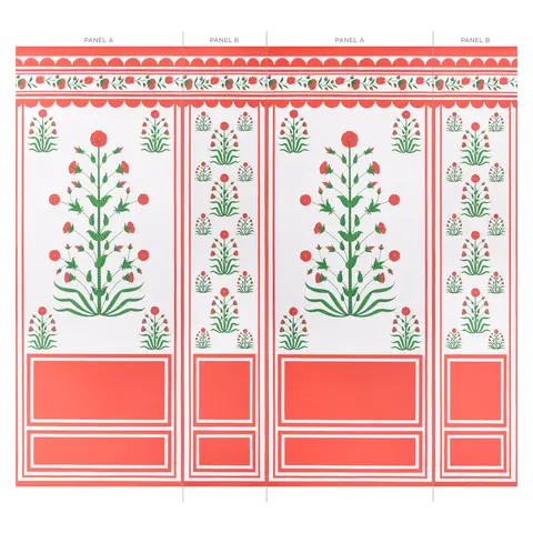 ROYAL POPPY PANEL B_ RED