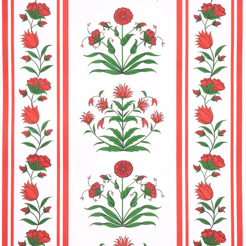 Poppy Stripes Wallpapers - Red