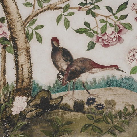 LES OISEAUX PANEL SET_ IVORY