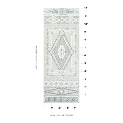 SHELL GROTTO PANEL A_ SEAFOAM