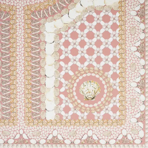 SHELL GROTTO PANEL A_ CORAL