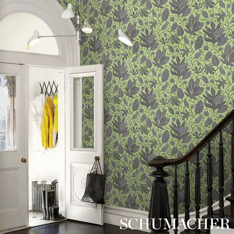 POLKA DOT JUNGLE_ BLACK & GREEN