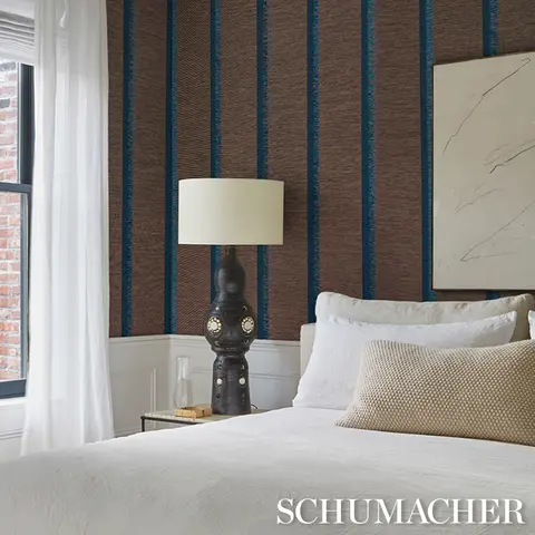 AXEL FRINGE WALLCOVERING_ PEACOCK/BROWN
