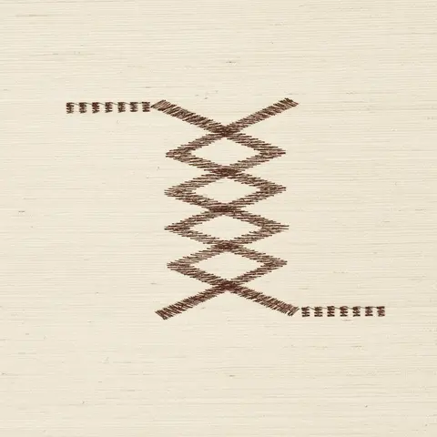 Kin Sisal Embroidery_ HAZEL ON IVORY