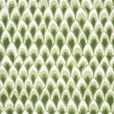 CHINOISERIE GRANDE PANEL SET_ LEAF GREEN
