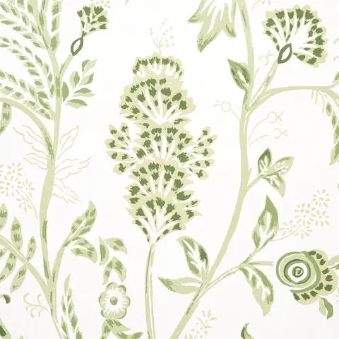 CHINOISERIE GRANDE PANEL SET_ LEAF GREEN