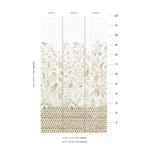 CHINOISERIE GRANDE PANEL SET_ NEUTRAL