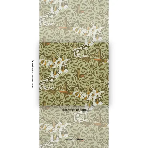 Margaret Schloeman's Fox Chase_ SAGE & SOFT BROWN