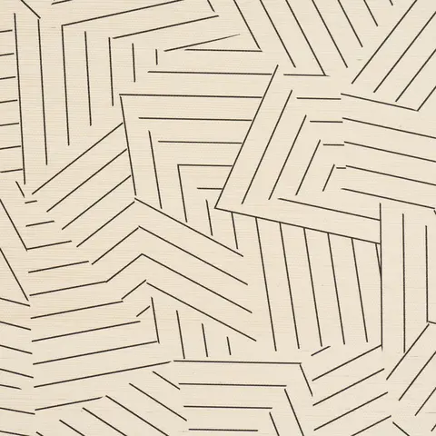 Deconstructed Stripe Sisal_ BLACK