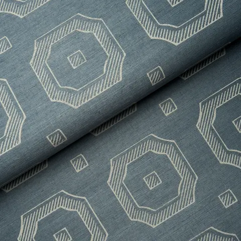 BEVELED FRAME SISAL_ DENIM