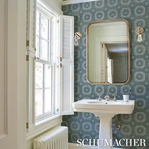 BEVELED FRAME SISAL_ DENIM