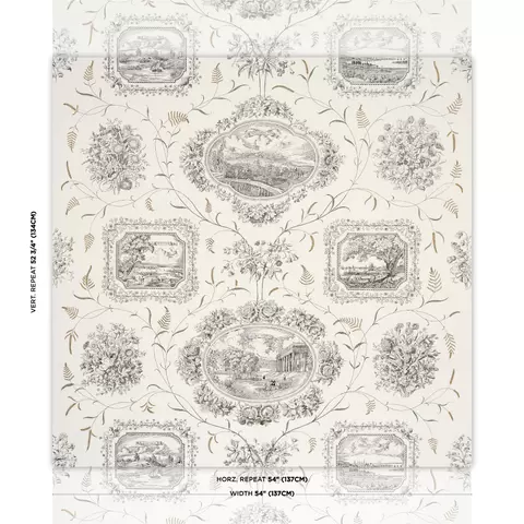 CENTURY SCENIC TOILE_ BLACK
