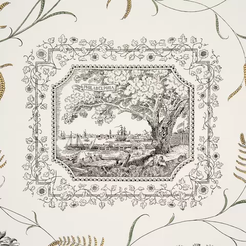 CENTURY SCENIC TOILE_ BLACK