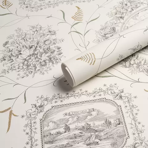 CENTURY SCENIC TOILE_ BLACK