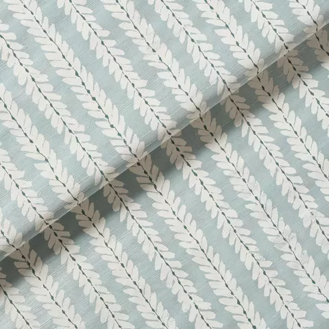 WOODPERRY HAND PRINTED SISAL_ WATER BLUE