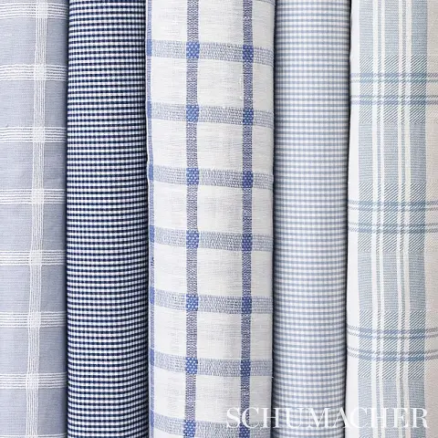 BARNET COTTON CHECK_ NAVY