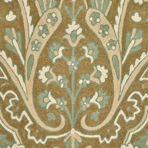 Maharajah Crewel Embroidery_ VERDIGRIS