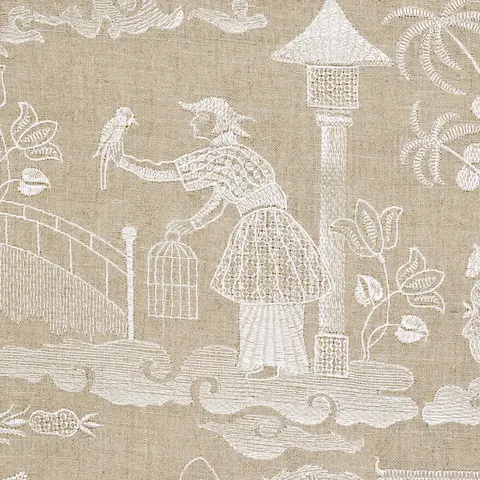 Bassano Embroidered Toile_ LINEN