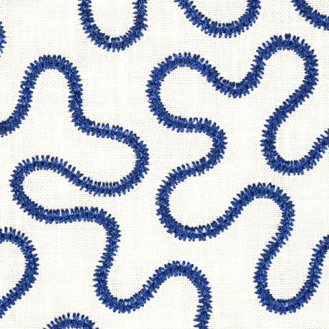 MEANDER EMBROIDERY_ BLUE ON IVORY