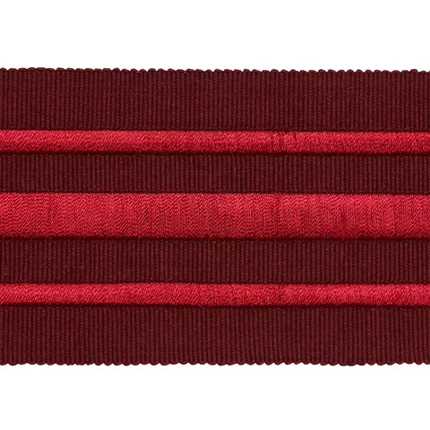 MILITARY STRIPE  TAPE_ RED ON BURGUNDY
