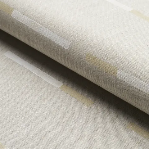 OVERLAPPING DASHES HAND-BLOCK PRINT_ BUFF