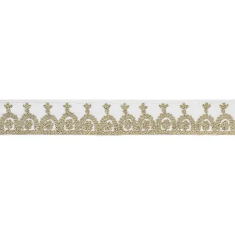 Noelia Embroidered Tape_ IVORY