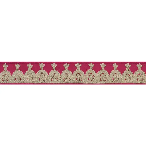 Noelia Embroidered Tape_ GARNET