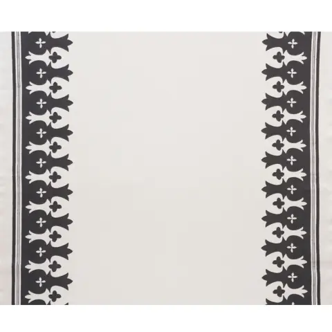 BERGAMA APPLIQUÉ_ CARBON & IVORY