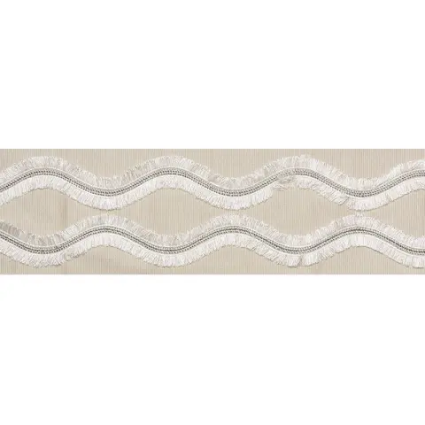 OGEE EMBROIDERED TAPE_ NEUTRAL