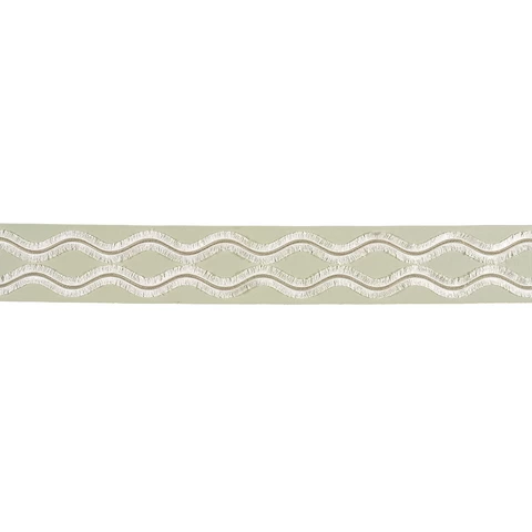 OGEE EMBROIDERED TAPE_ SEAGLASS