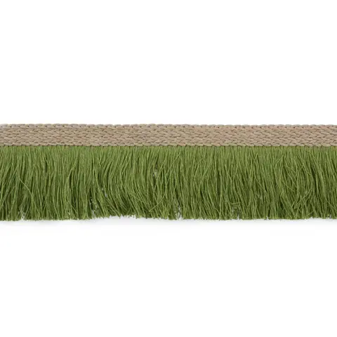 BRAIDED LINEN FRINGE_ LEAF