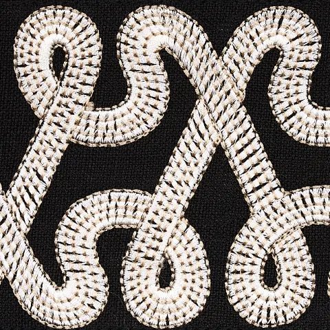 FREEFORM EMBROIDERED TAPE_ BLACK